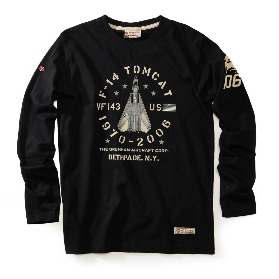 Grumman F-14 Tomcat 長袖Tシャツ