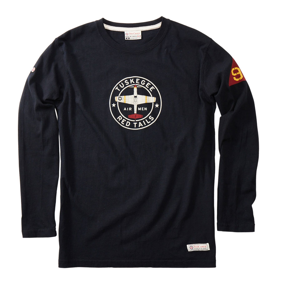 Tuskegee Airmen 長袖Tシャツ, ブラック